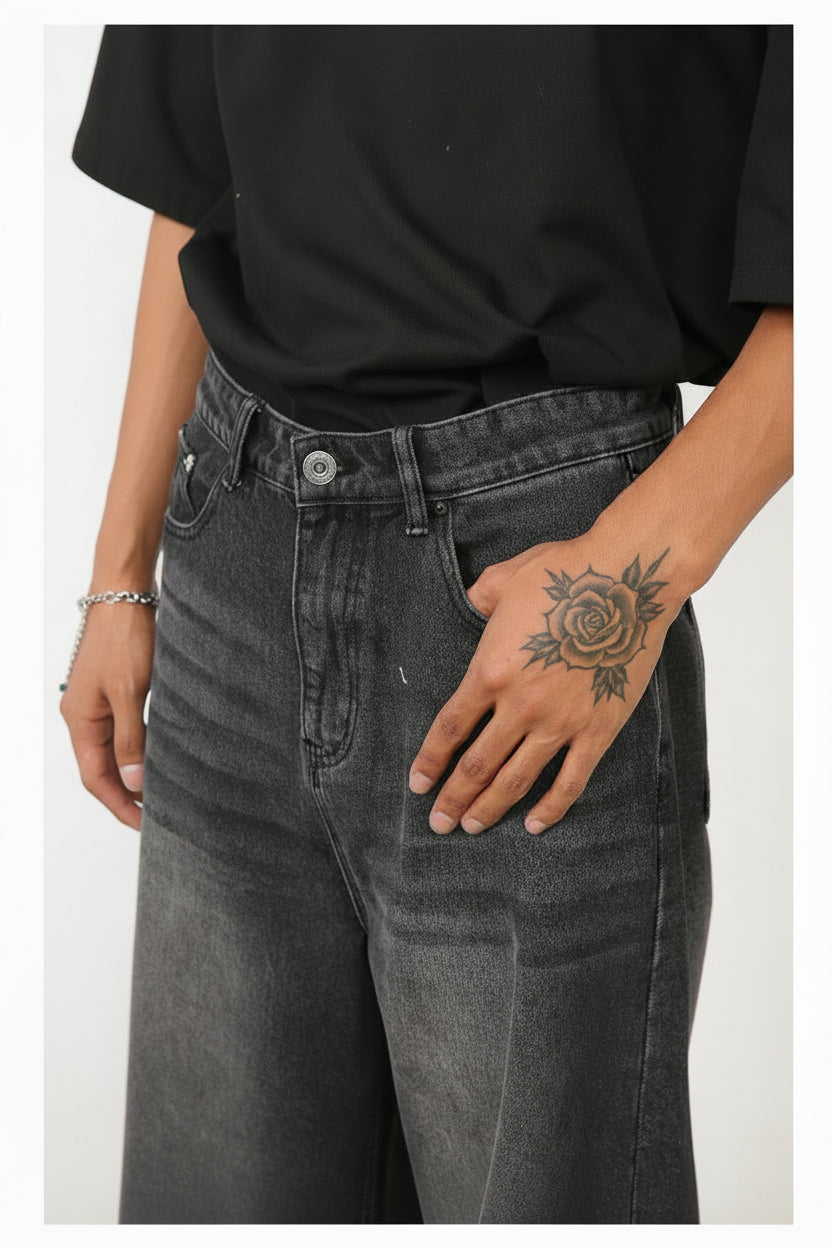 Retro Tattered Denim