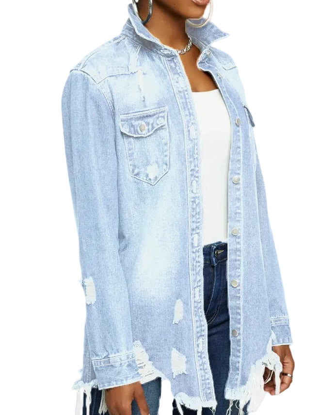 Shreds Ripped Denim Jacket