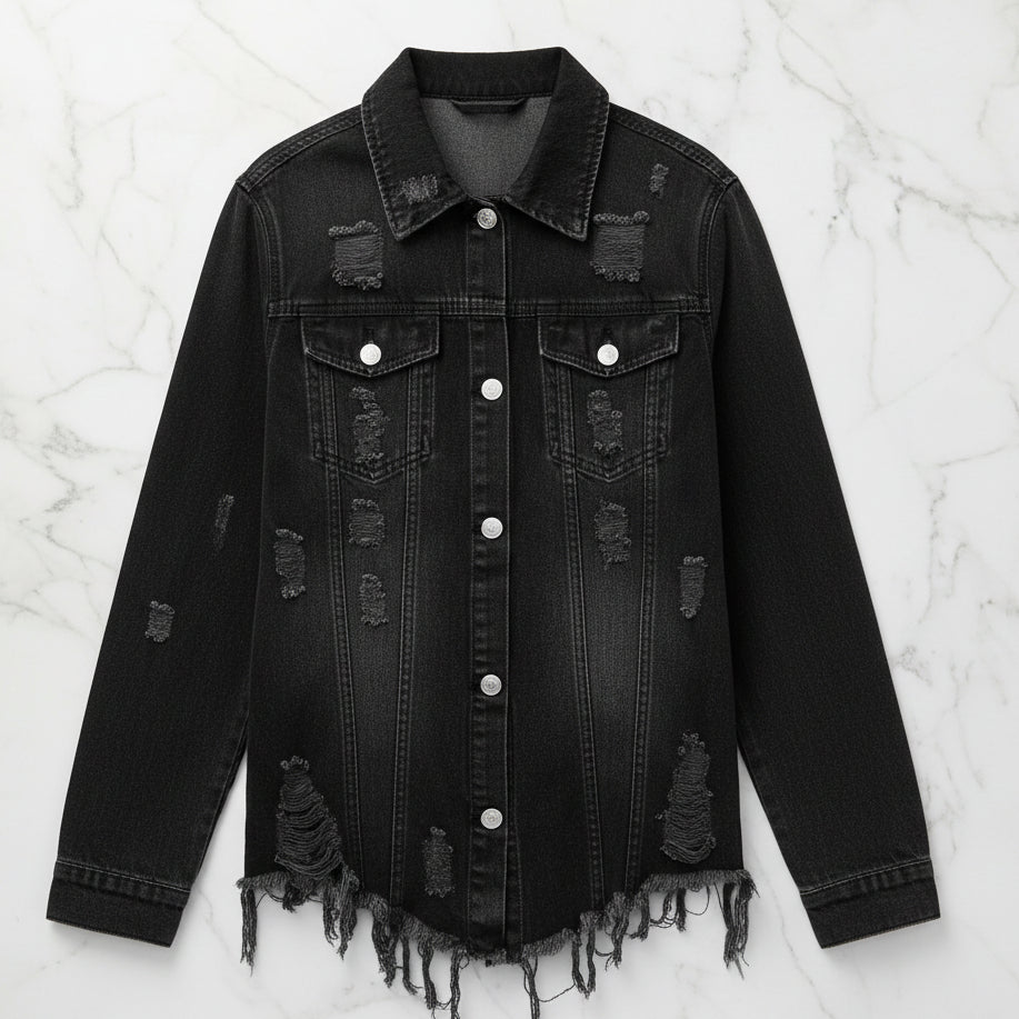 Shreds Ripped Denim Jacket