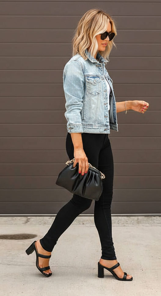 Cropped Denim Jacket