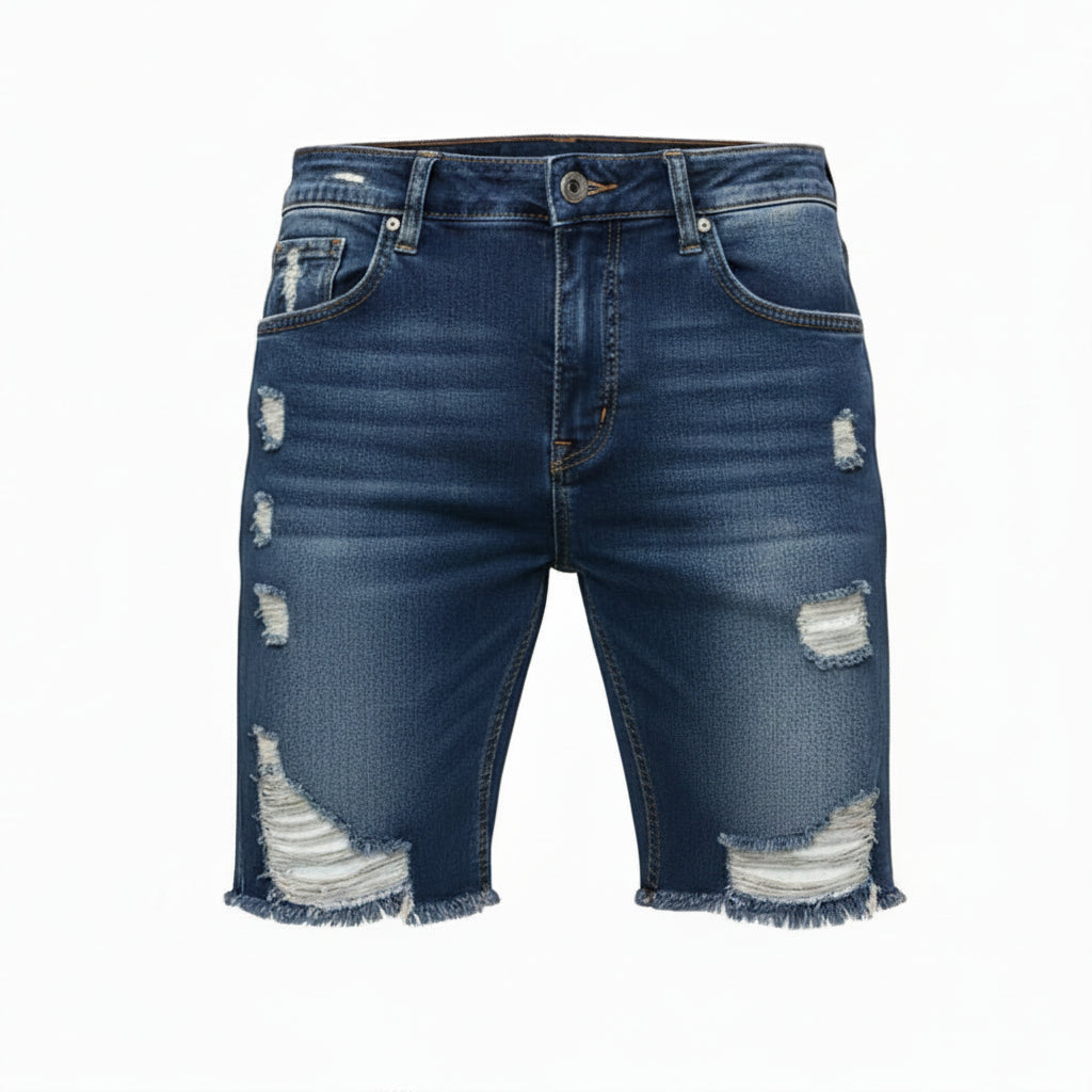 Fevre Ripped Denim Shorts