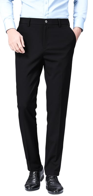 ESSYSHE Men’s Slim Fit Tapered Dress Pants