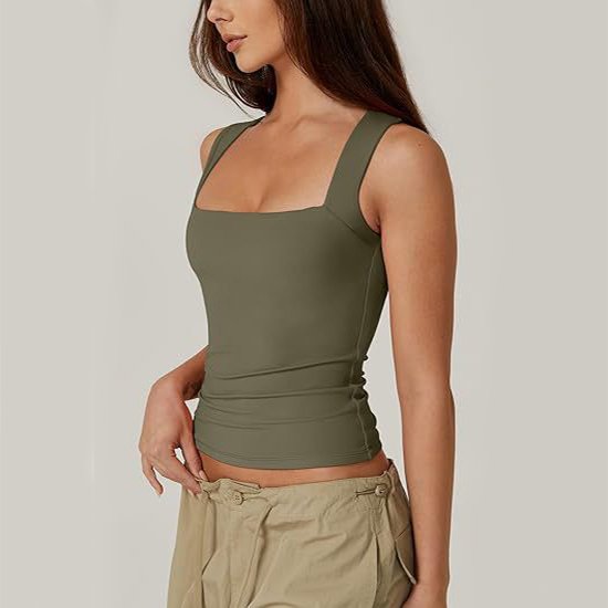 Square-Neck Slim Tank