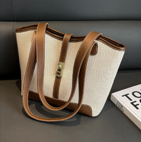 Vintage Large-Capacity Tote