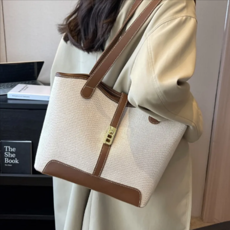 Vintage Large-Capacity Tote