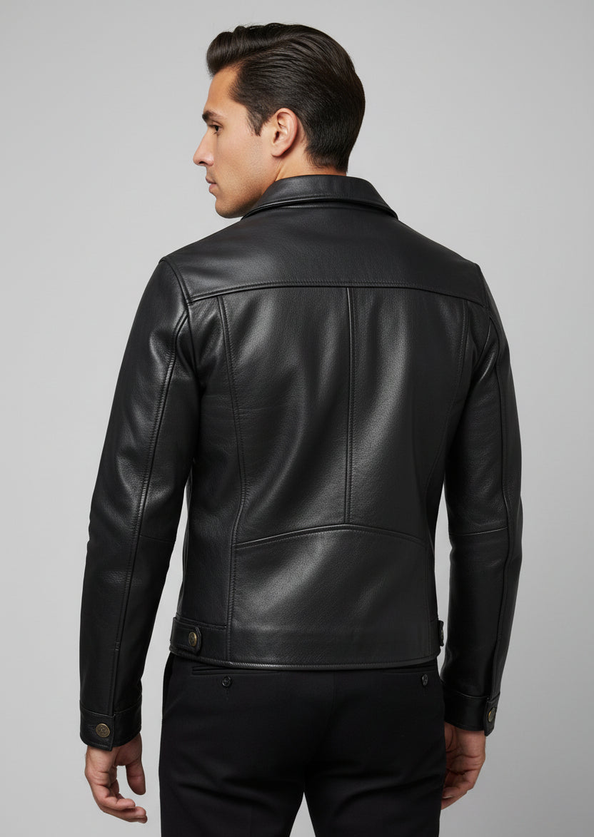 Men's Genuine Leather Motorcycle Jacket