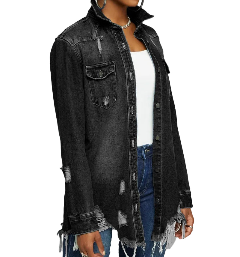 Shreds Ripped Denim Jacket
