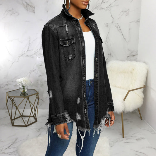 Shreds Ripped Denim Jacket