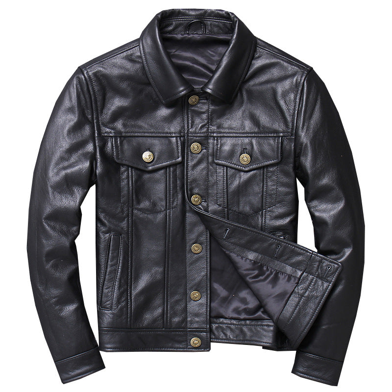 Men's Genuine Leather Motorcycle Jacket