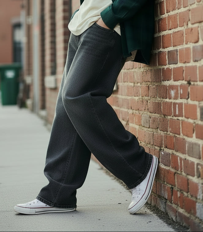 Retro Tattered Denim