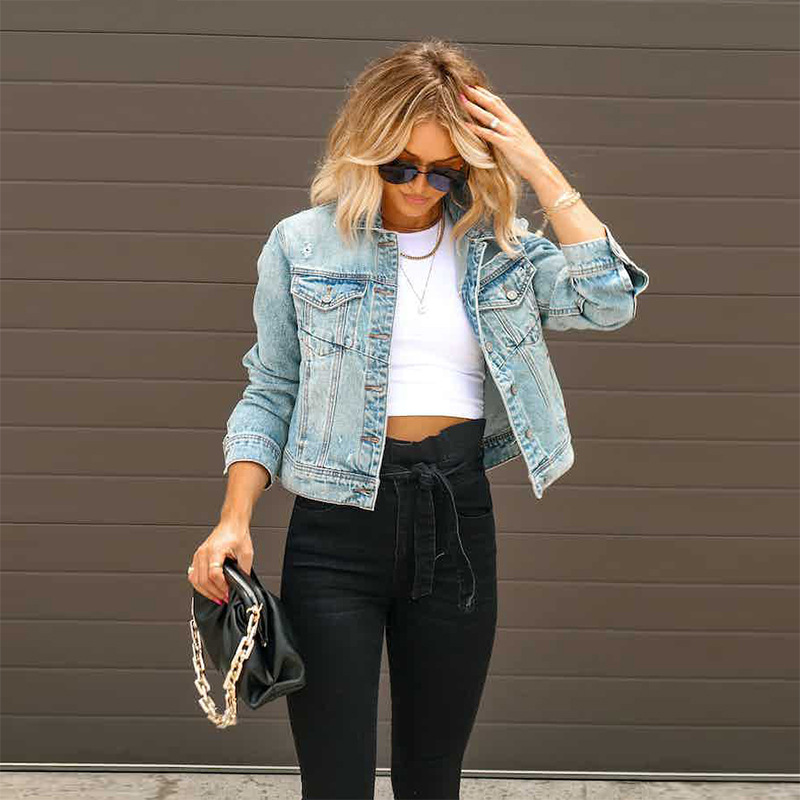 Cropped Denim Jacket