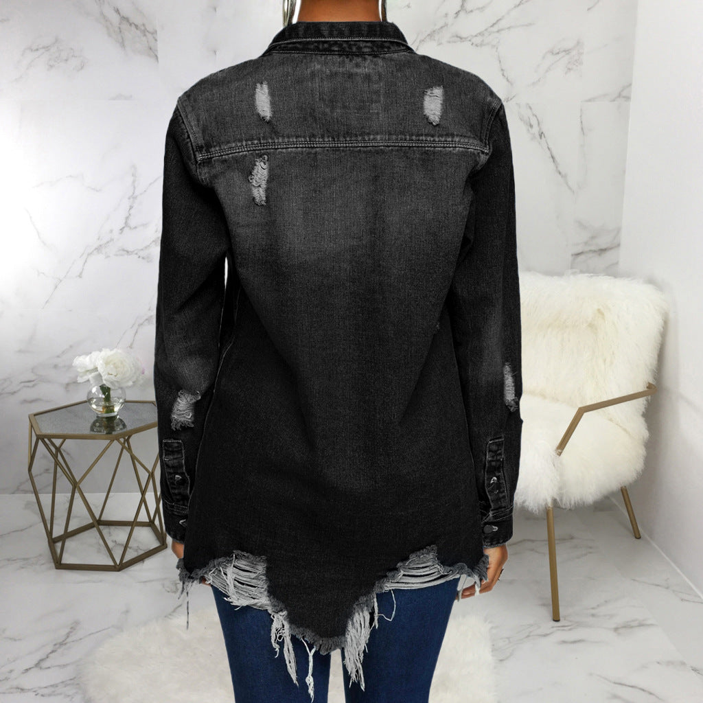 Shreds Ripped Denim Jacket