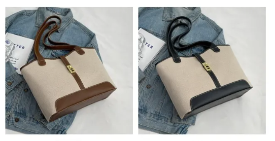Vintage Large-Capacity Tote