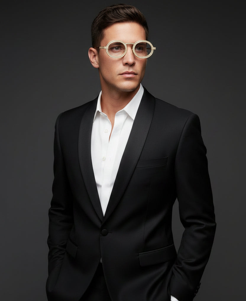 CHIQUE Studded Metallic Sunglasses